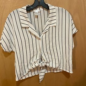 Striped crop top